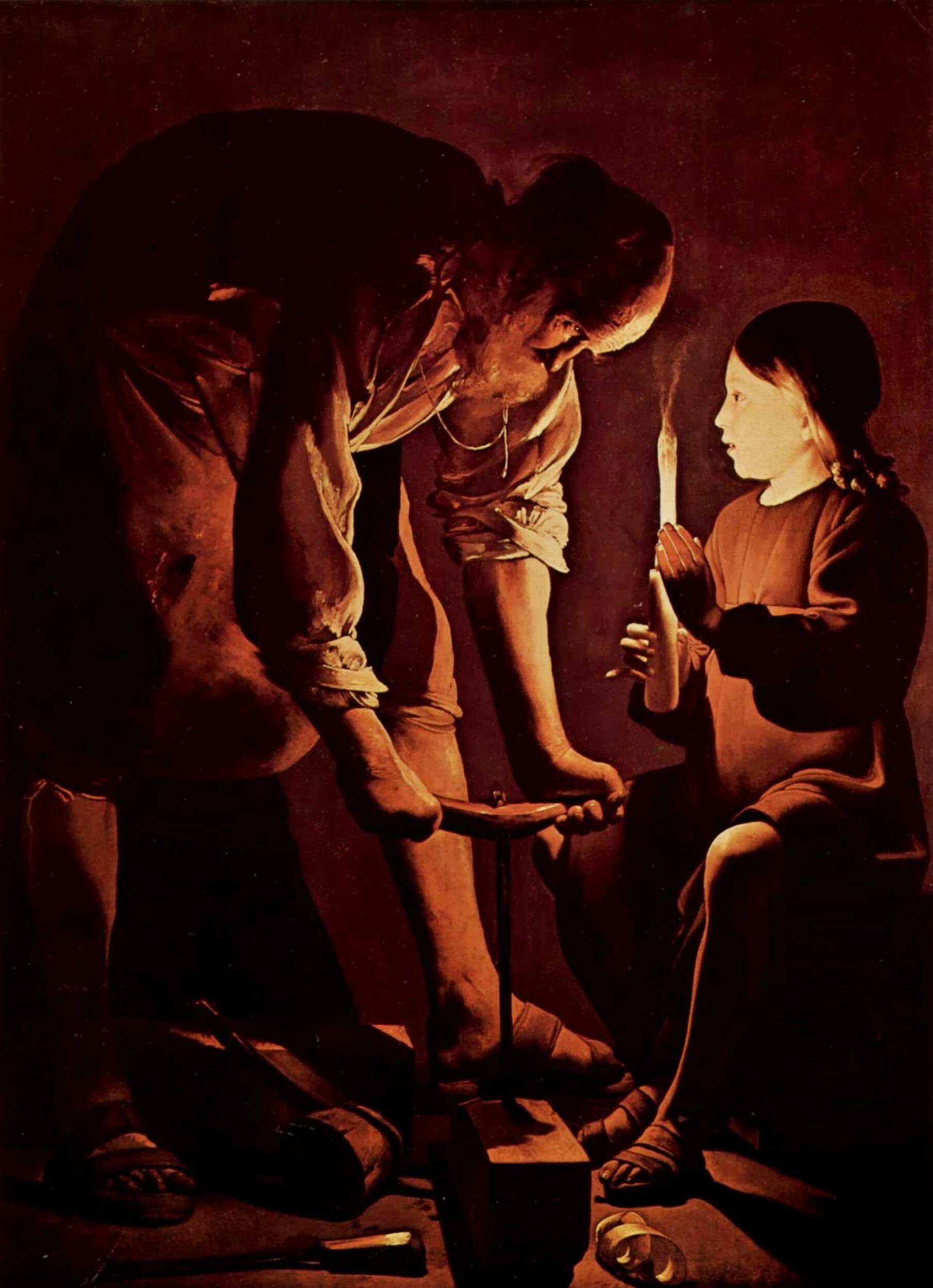 Georges de La Tour, Den hellige Josef som tømrer (1638-40).